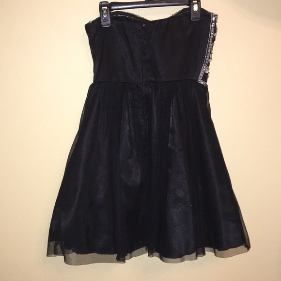 Short Tulle Formal Dress with Bedazzled top - Picture 2 of 4